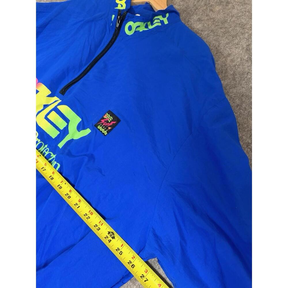 Vintage 90's Surf Style Purple OAKLEY Pullover SURFER Windbreaker Size OS - Picture 5 of 6